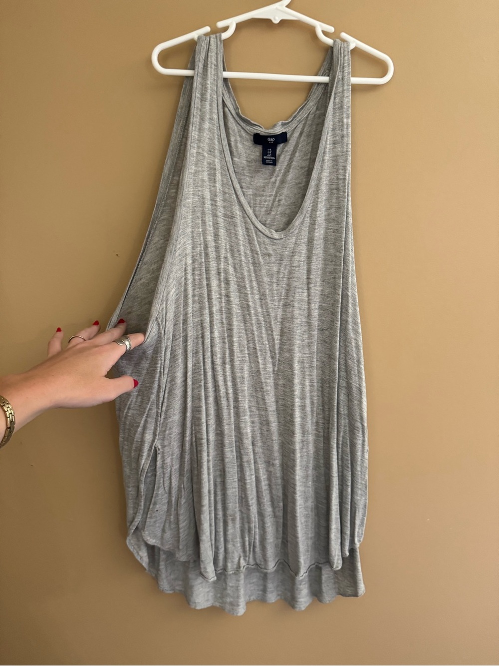 GAP Light Gray Drapey Tank Top
